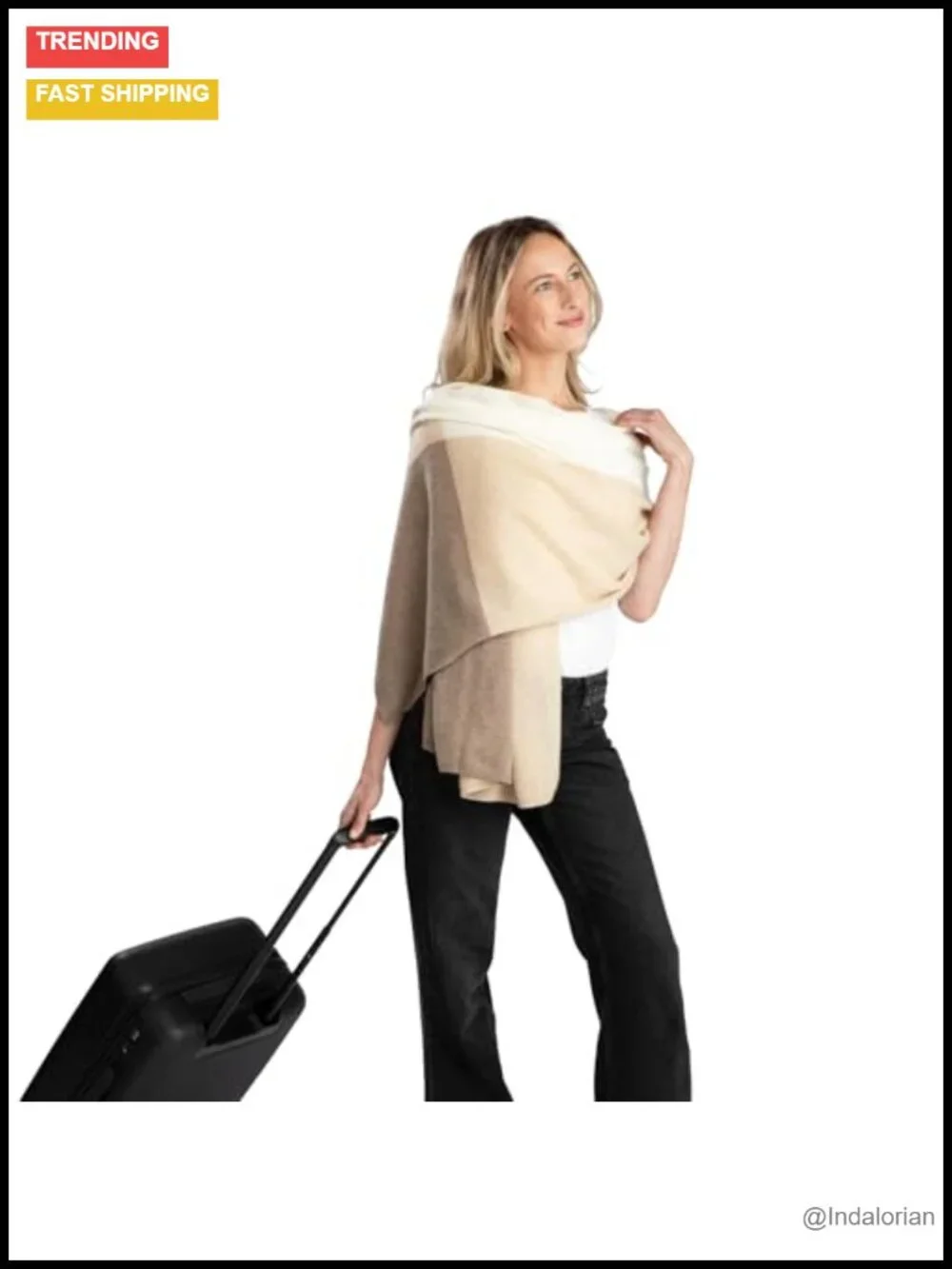 100% Cashmere Travel Wrap 72